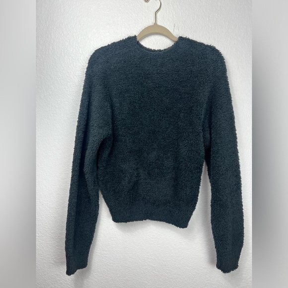 Skims sweater knit unisex black pullover crew neck soft size XXS/S - Picture 2 of 10